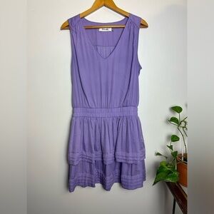 Do+Be purple Ruffle Sleeveless mini Dress Size L